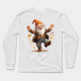 Autumn Happy Gnome #5 Long Sleeve T-Shirt